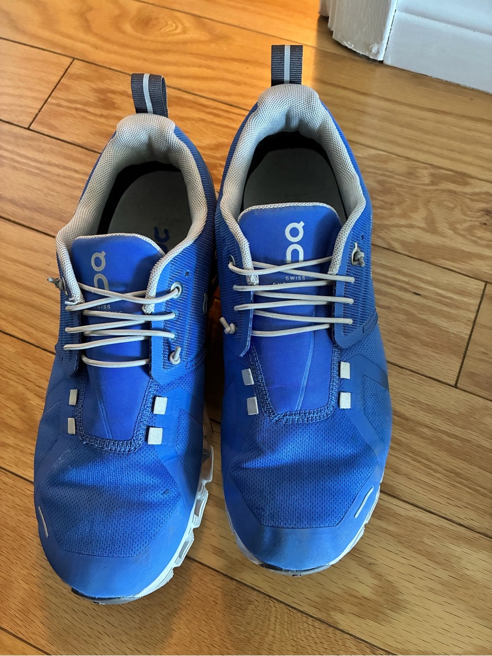 On Running Women’s Athletic Sneakers in Blue with White Accents - Waterproof